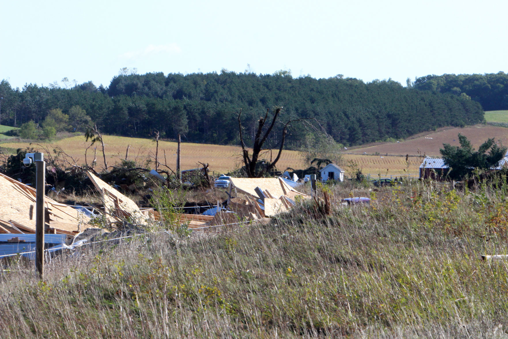 Tornado damage in near Wheaton/Elk Mound 9-25